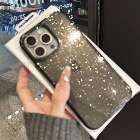 Senior Glitter Sparkle Clear Ultrathin Soft Tpu Case For Iphone