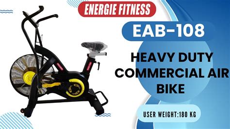 Heavy Duty Commercial Air Bike Workout Energie Fitness Youtube