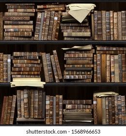 Of Old Books Seamless Texture Vertically Stock Illustration