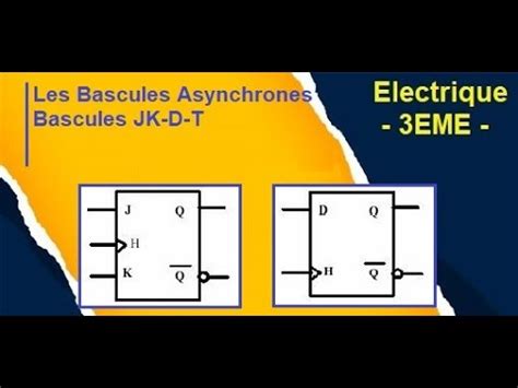 Bascule Jk D Et T Synchrone Youtube