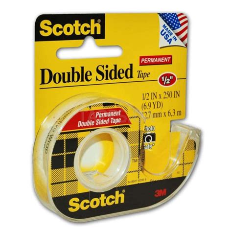 Двусторонняя клейкая лента 3М Scotch на мини-диспенсере 12мм х 6,3м
