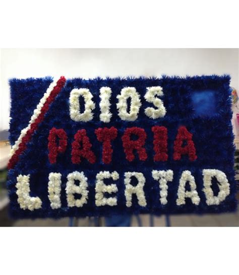 Floristería Zuniflor Ofrenda Dios Patria y Libertad