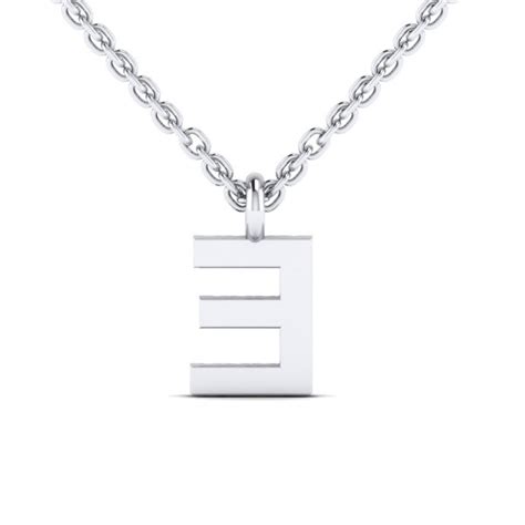 Letter E Diamond Pendant - Glamour Jewellers