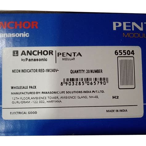 10A 240V Anchor Penta Neon Indicator 1M At Rs 90 Piece In Ranchi ID