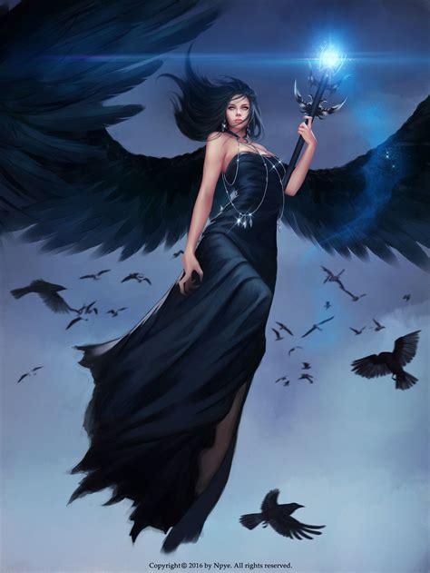 Crow Queen By Npye13 On Deviantart Fantasy Artwork Dark Fantasy Art