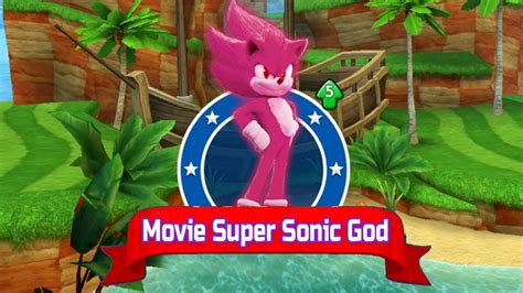 Sonic Dash Super Sonic God From Sonic The Hedgehog Movie Unlocked Mod All 60 Character