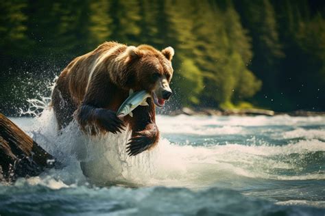 Bear And Salmon Stock Photos, Images and Backgrounds for Free Download