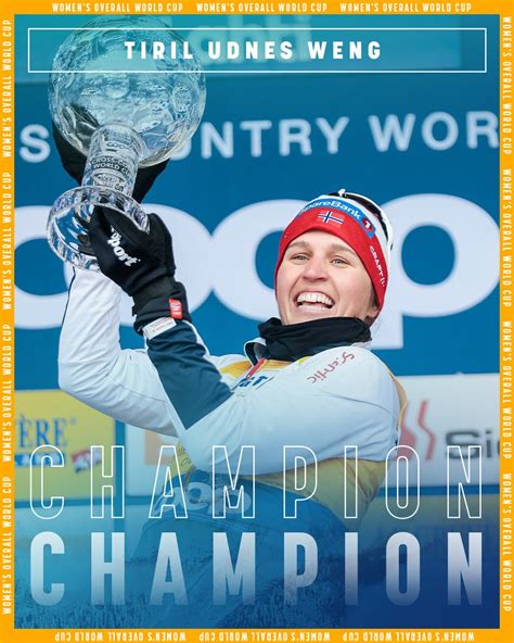 Fis Cross Country On Twitter Womanss Overall World Cup Winner