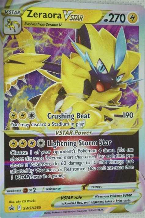 Zeraora Vstar Swsh Pocket Monster