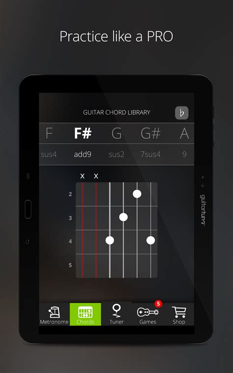 Aplicación Afinador De Guitarras Y Bajo Guitar Tuna The Ultimate