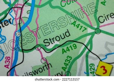 Stroud United Kingdom Atlas Map Town Stock Photo 2227113157 | Shutterstock