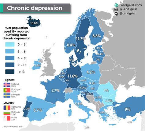 Depression Europe Map