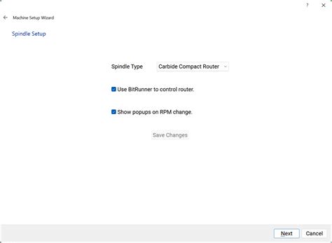 Missing spindle in Settings/options in Carbide Motion - Software ...