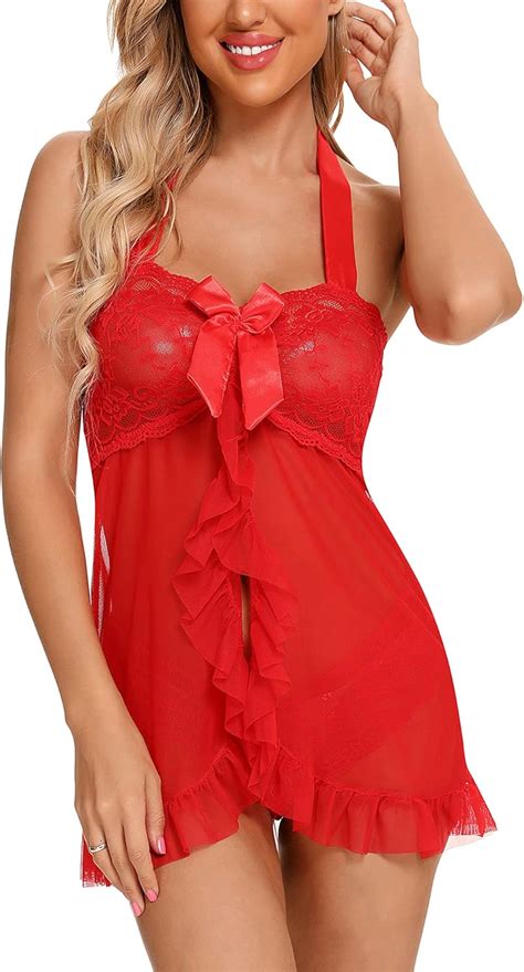 Besdel Vrouwen Kant Lingerie Babydoll Sexy Chemise Exotische