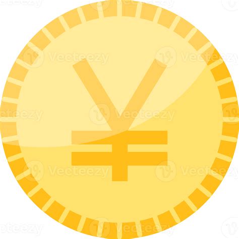 Japanese yen currency symbol coin. 19898097 PNG