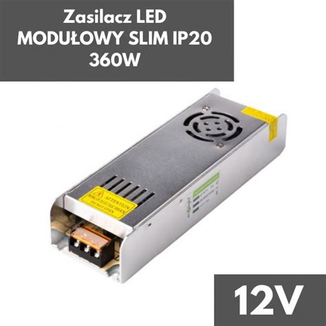 Zasilacz Led Modułowy Slim Ip20 360W 12V