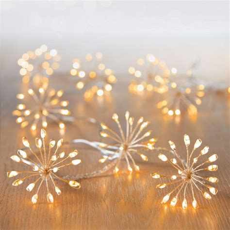 400 Vintage Gold Led Starburst Ultra Brights Plug In Fairy Lights