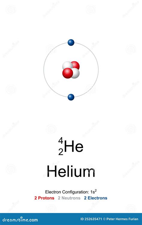 Helium Noble Gases Chemical Element Of Mendeleevs Periodic Table 3d Illustration