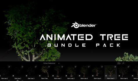 Animated Tree Pack (16 trees) - Blender Market