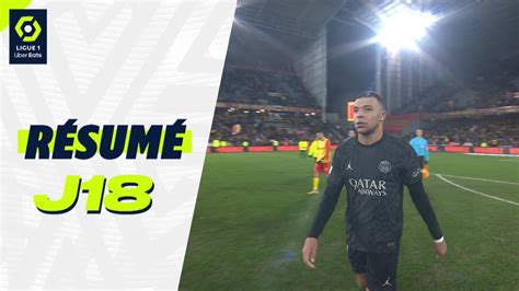 Résumé 18ème journée Ligue 1 Uber Eats 2023 2024 YouTube