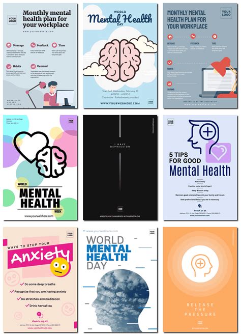 Customize printable mental health awareness posters online