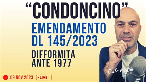 Possibile Condono irregolarità ante 1977 emendamento DL 145 2023 YouTube