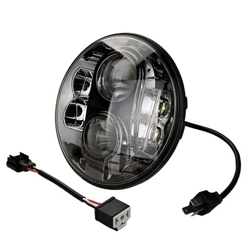 Pcs Inch Inch Round E W Led Headlight Headlight Dot Approved