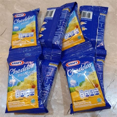 Jual Keju Kraft Cheddar Mini Sachet G Shopee Indonesia