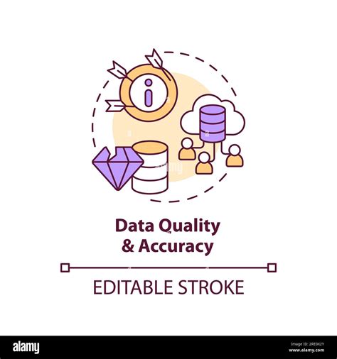 2d Data Quality And Accuracy Concept Linear Icon Stock Vector Image And Art Alamy