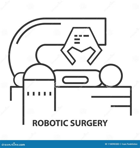 Robotic Surgery Isometric Infographics Vector Illustration