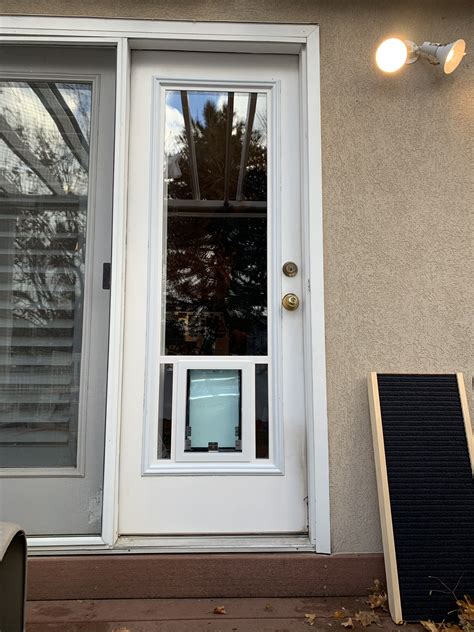 how to install dog door in glass french door