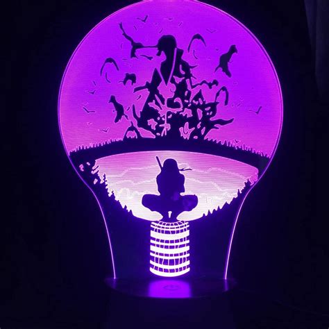 Buy D Night Light Lamp Uchiha Itachi D Visual Illusion Led Changing