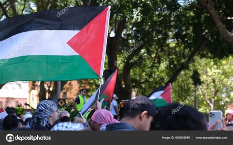 Demonstrations Stop War Palestine Sydney October 2023 — Stock Editorial ...