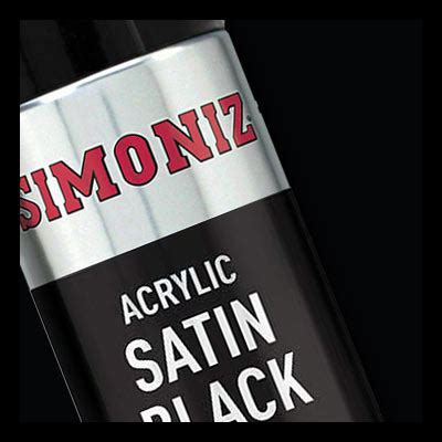 Simoniz Satin Black Acrylic Spray Paint