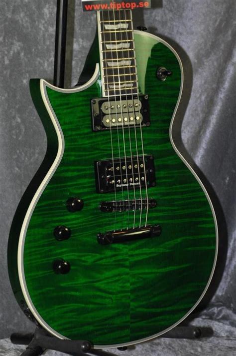 Espltd Ec 1000 Deluxe Lefthanded 2019 Green Guitar For Sale Tip Top