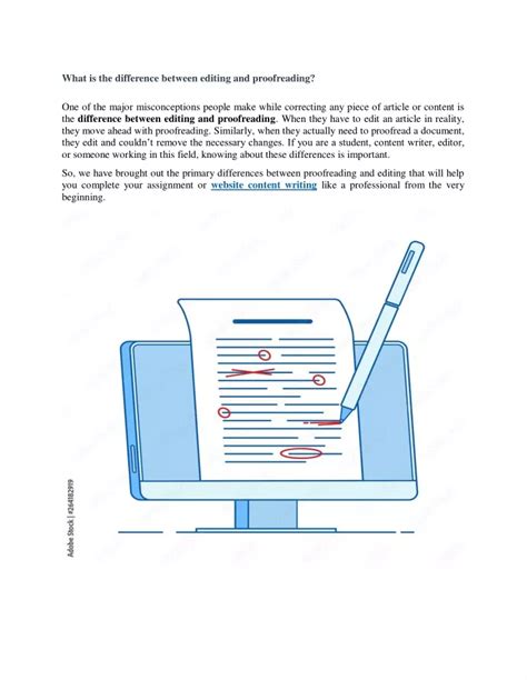 Ppt The Difference Between Editing And Proofreading Thdec