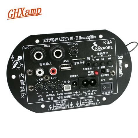 Ghxamp Bluetooth Hifi Amplifier Board Mono Subwoofer Dual Micro Fm High