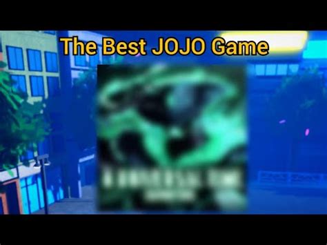 This Is The Best Jojo Game On Roblox Youtube