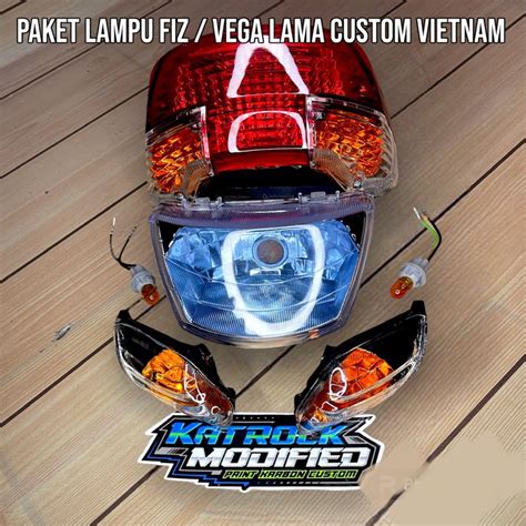 Jual LAMPU DEPAN FIZ R PAKET LENGKP LAMPU FIZ R REFLEKTOR LAMPU DEPAN