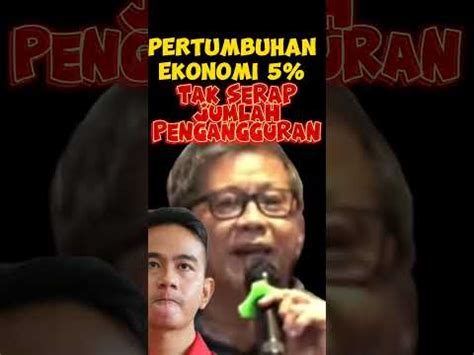 Pertumbuhan Ekonomi Tak Sebanding Dengan Angka Pengangguran Youtube