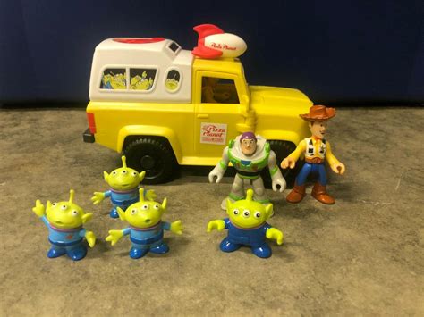 Fisher Price Imaginext Toy Story Pizza Planet Truck W Figures