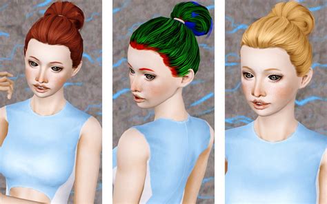 Glossy Topknot Hairstyle From The Store Retextured By Beaverhausen