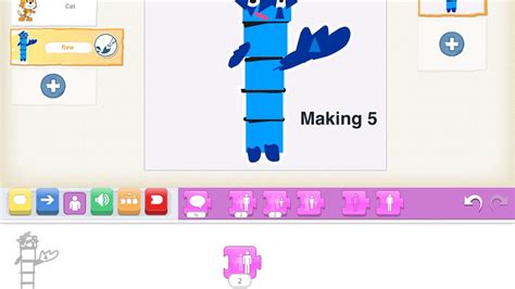 Making Numberblock Five On Scratch Youtube