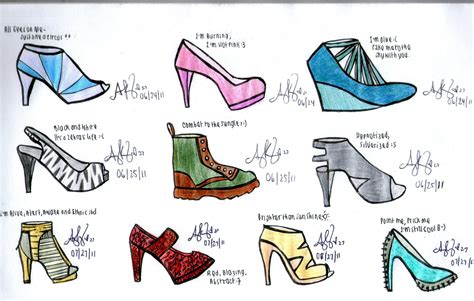 Designer Shoes Designs To Draw Shoes Drawing