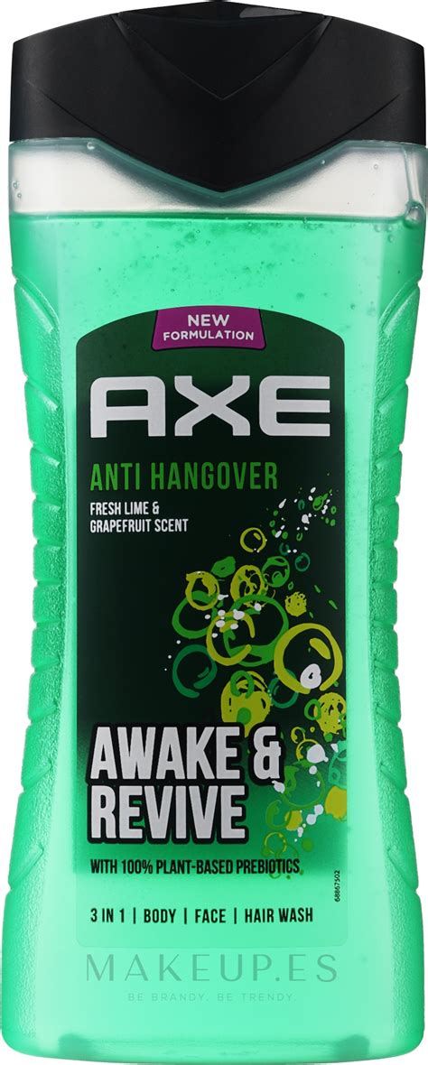 Axe Shower Gel Anti Hangover 3in1 Gel De Ducha Para Cuerpo Y Cabello