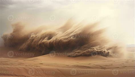 A massive sand dune wave in the desert AI Generated 31228518 Stock