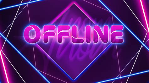 Animated Neon Purple Pink Twitch Bundle Stream Screens Etsy