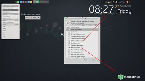 Conky Mabox Linux Manual