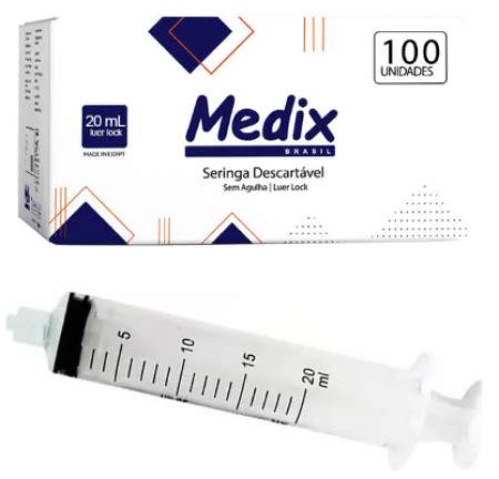 SERINGA DESC 10ML S AGULHA LUER SLIP CX C 100 UN HM Farma