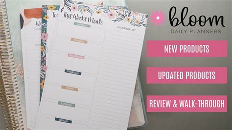 Bloom Daily Planner Review New Planner Pads Upadated Planners New